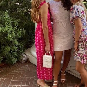 Pink pattern cotton Zara dress